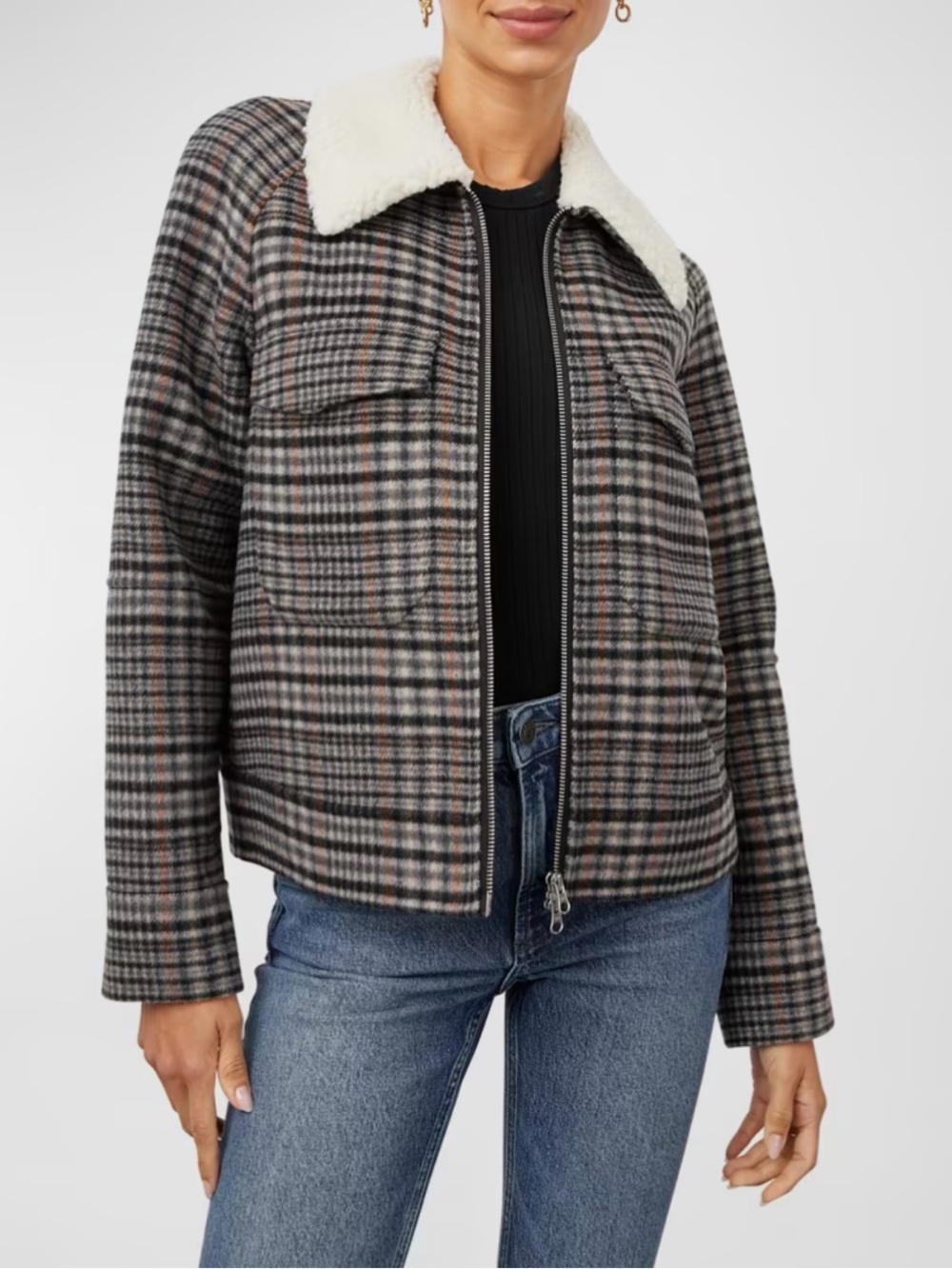 Rails Cheyenne Plaid Wool-Blend Jacket